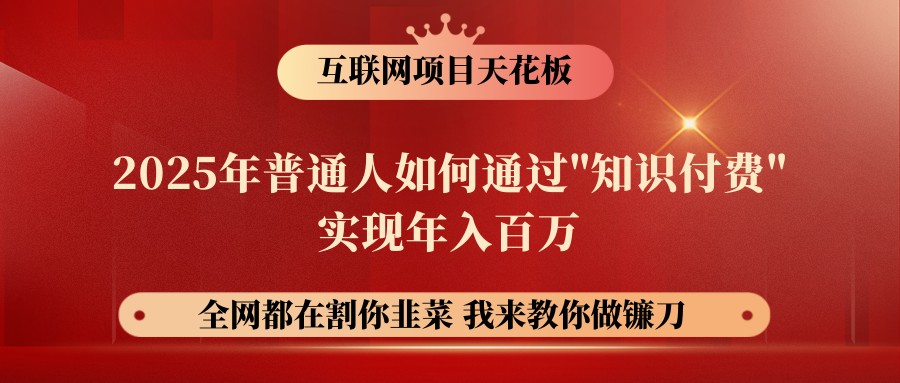 网创项目终点站-镰刀训练营超级IP合伙人，25年普通人如何通过“知识付费”年入百万插图