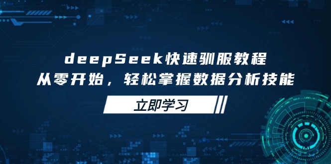 deepSeek快速驯服教程，从零开始，轻松掌握数据分析技能插图