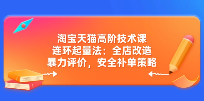 淘宝天猫高阶技术课：连环起量法：全店改造，暴力评价，安全补单策略插图